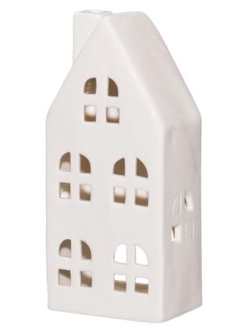 4Living Świecznik "Copenhagen" w kolorze białym - 8 x 17 x 5 cm