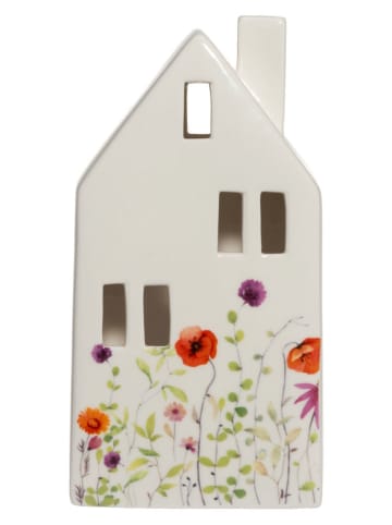 4Living Świecznik "Copenhagen" w kolorze białym - 12 x 22,5 x 8,5 cm