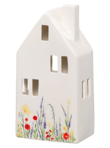 4Living Świecznik "Copenhagen" w kolorze białym - 11,5 x 23 x 8 cm