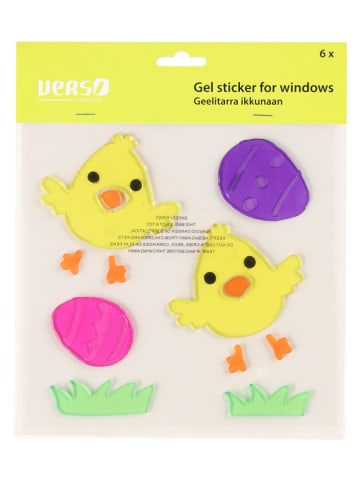 Verso Fenstersticker in Bunt - 6 Stück