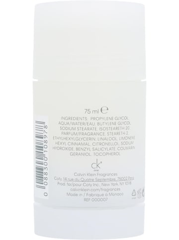 Calvin Klein Deodorant "Ck One", 75 g