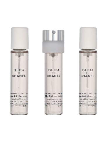 Chanel 3-delige set: "Bleu De" - 3 x eau de toilette, elk 20 ml