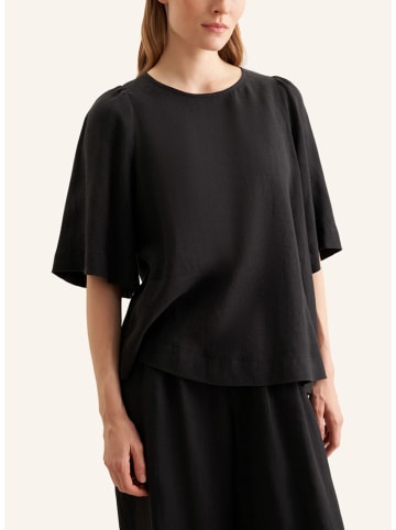 Seidensticker Leinen-Bluse in Schwarz