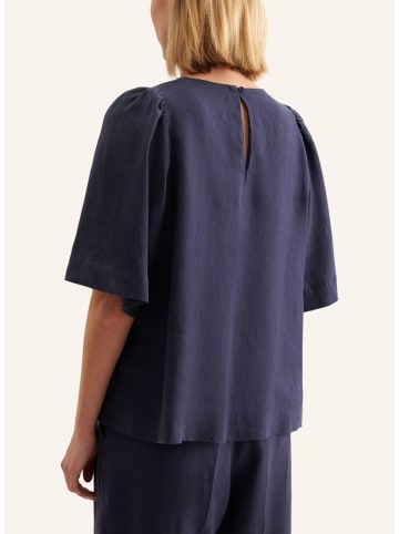 Seidensticker Leinen-Bluse in Dunkelblau