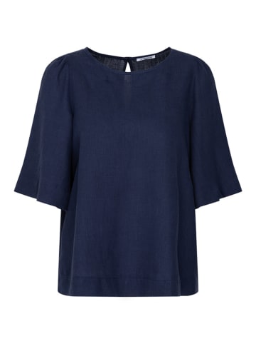 Seidensticker Leinen-Bluse in Dunkelblau