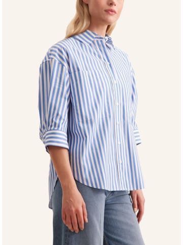 Seidensticker Bluse in Weiß/ Hellblau