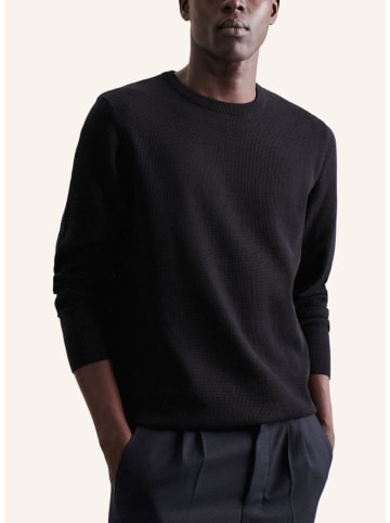 Seidensticker Sweter w kolorze czarnym