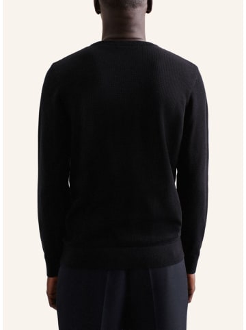 Seidensticker Sweter w kolorze czarnym