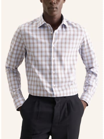 Seidensticker Koszula w kolorze błękitno-jasnobrązowym