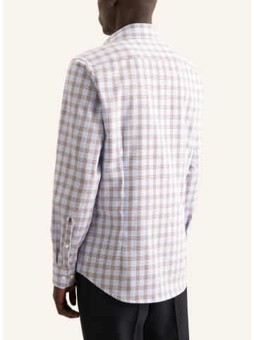 Seidensticker Koszula w kolorze błękitno-jasnobrązowym