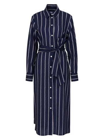 Seidensticker Kleid in Dunkelblau/ Weiß