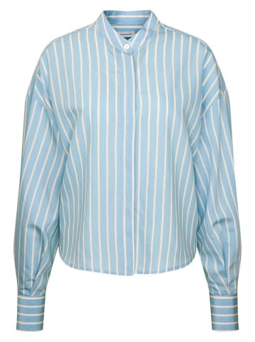 Seidensticker Bluzka w kolorze błękitno-białym