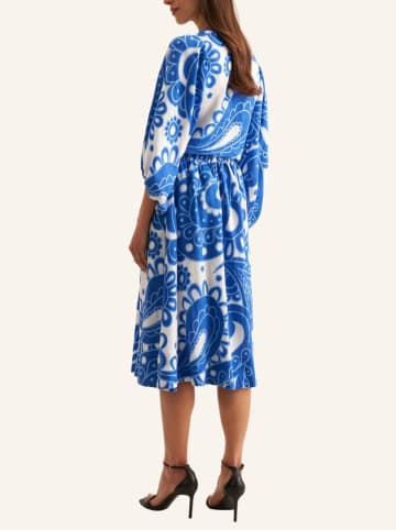 Seidensticker Rock in Blau/ Weiß