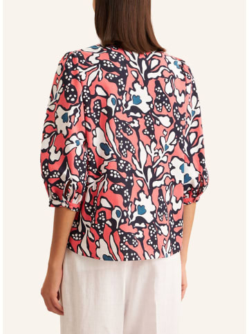 Seidensticker Bluse in Koralle/ Schwarz/ Weiß