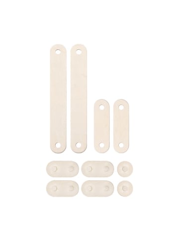 FITWOOD 10-delige set: balanceerbalken ''BPOLKU M'' naturel - vanaf 12 maanden