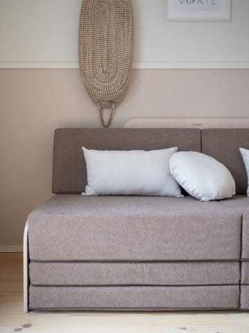 FITWOOD Dekokissen "Kajo" in Weiß - (B)55 x (H)14 x (T)30 cm