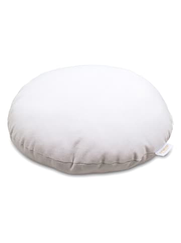 FITWOOD Poduszka dekoracyjna "Kajo" w kolorze białym - wys. 14 x Ø 40 cm