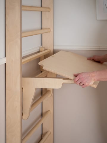 FITWOOD Tafelblad "Pahka" beige - (B)73,9 x (H)3,5 x (D)47,7 cm