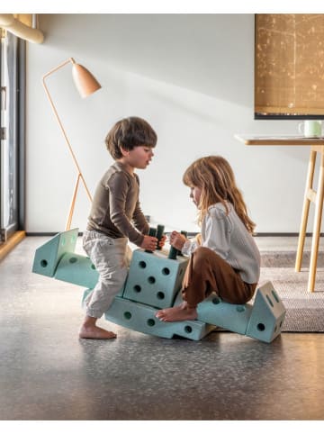 MODU Klocki konstrukcyjne w kolorze błękitnym - 0+