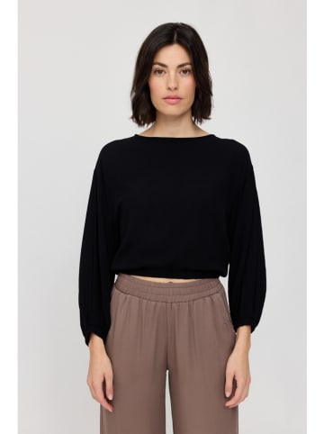 MAZINE Blouse "Crinkle" zwart