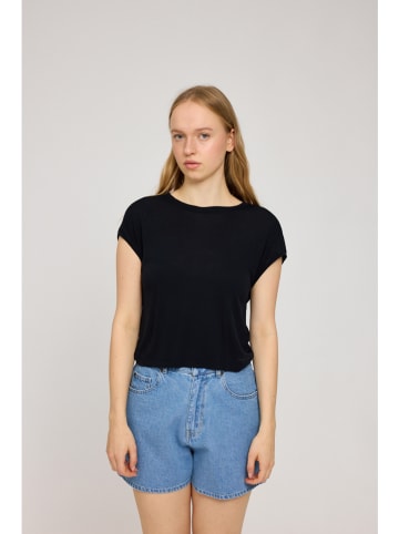 MAZINE Shirt "Cropped" in Schwarz