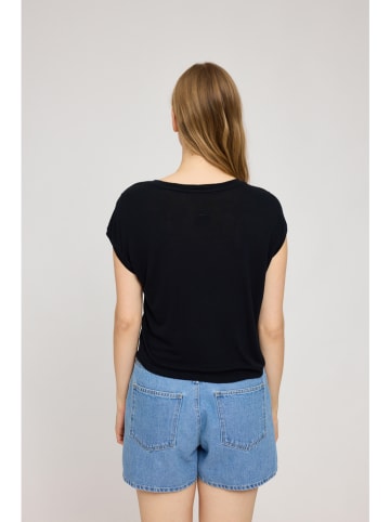 MAZINE Koszulka "Cropped" w kolorze czarnym