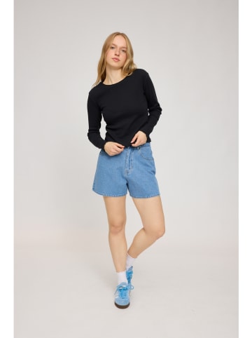 MAZINE Longsleeve "Ribbed" zwart