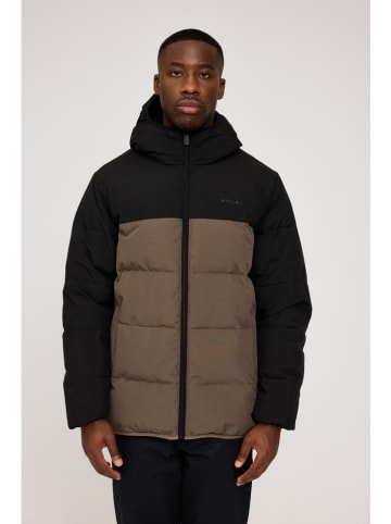 MAZINE Winterjacke in Hellbraun/ Schwarz