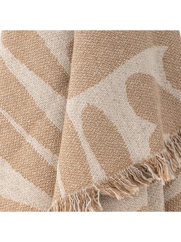 Bloomingville Wohndecke ''Alk'' in Creme/ Beige - (L)160 x (B)130 cm