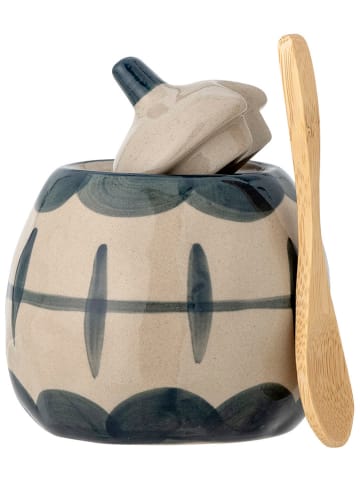 Bloomingville 3-częściowy zestaw "Allium" w kolorze niebiesko-kremowym