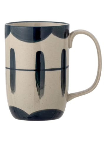 Bloomingville Tasse "Allium" in Creme/ Blau - 350 ml