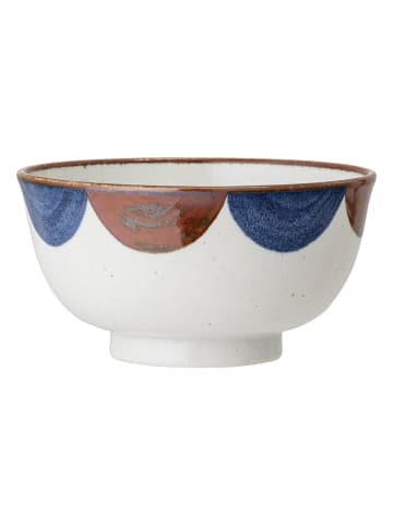 Bloomingville Schale "Camellia" in Weiß/ Hellbraun/ Blau - Ø 16,5 cm 
