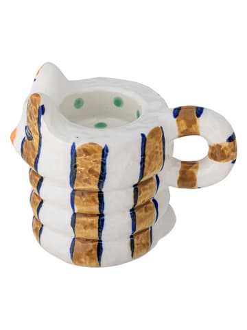 Bloomingville 2er-Set: Kerzenständer ''Caty'' in Weiß/ Hellbraun