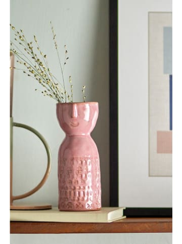 Bloomingville Vase "Embla" in Pink - (H)14,5 x Ø 6 cm