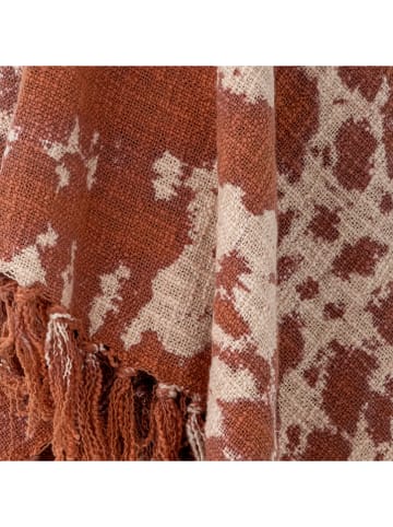 Bloomingville Wohndecke ''Giuseppa'' in Creme/ Hellbraun - (L)160 x (B)130 cm