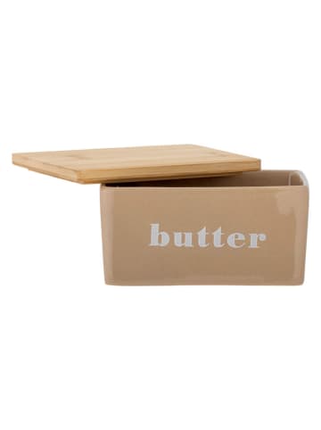 Bloomingville Butterdose ''Hanyu'' in Beige - (B)12,5 x (H)7 x (T)9 cm
