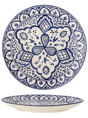 Bloomingville Speiseteller "Karlie" in Blau - Ø 27,5 cm