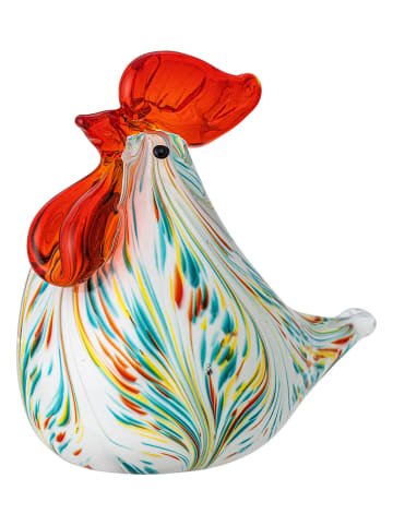 Bloomingville Dekoobjekt "Livie" in Weiß/ Rot/ Türkis - (B)8,5 x (H)9,5 x (T)6cm