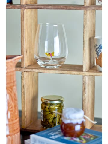 Bloomingville 4-delige set: drinkglazen "Misa" transparant/meerkleurig - 560 ml