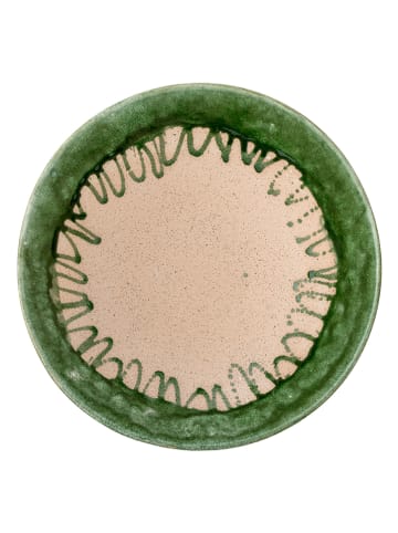 Bloomingville Kom "Moez" crème/groen - Ø 30 cm