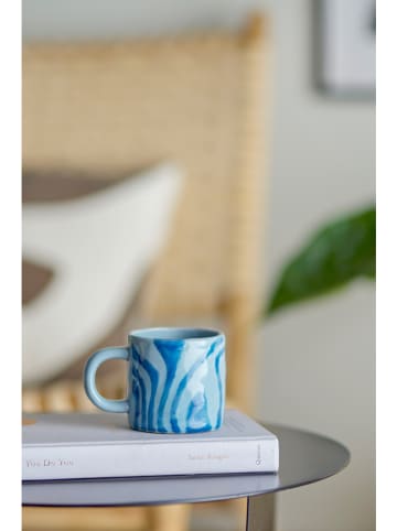 Bloomingville Tasse "Ninka" in Hellblau/ Blau - 250 ml