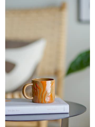 Bloomingville Kubek "Ninka" w kolorze jasnobrązowo-pomarańczowym - 250 ml