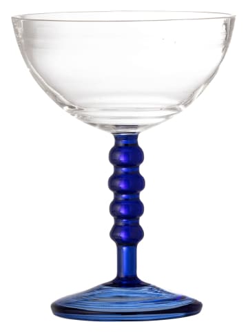 Bloomingville Cocktailglas "Noemi" transparant/blauw - 230 ml