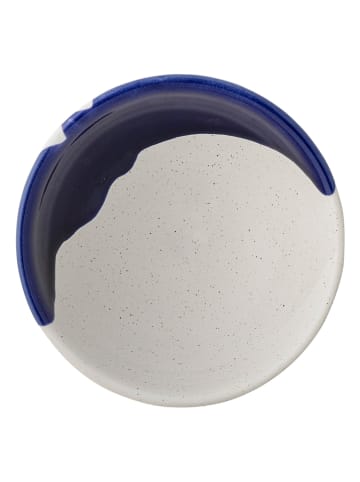 Bloomingville Schale "Okayama" in Weiß/ Dunkelblau - Ø 13,5 cm 
