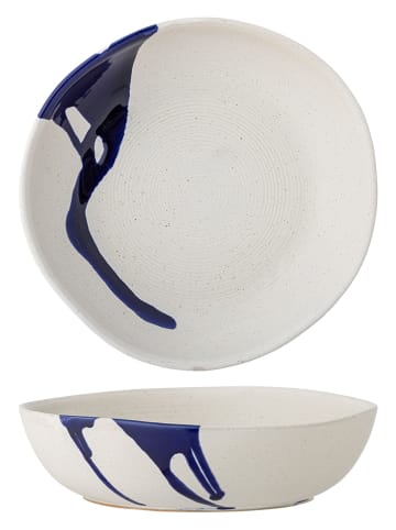 Bloomingville Miska "Okayama" w kolorze biało-granatowym - Ø 26,5 cm