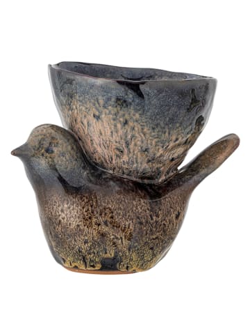 Bloomingville Dekoschale "Phil" in Braun - (B)16 x (H)13,5 cm