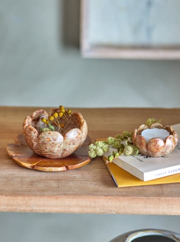 Bloomingville Świeczniki (3 szt.) "Reiko" w kolorze brązowym