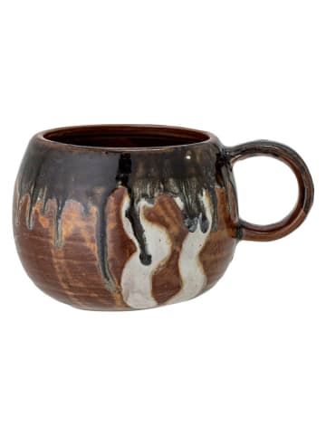 Bloomingville Kubek jumbo "Senna" w kolorze brązowo-szarym - 510 ml