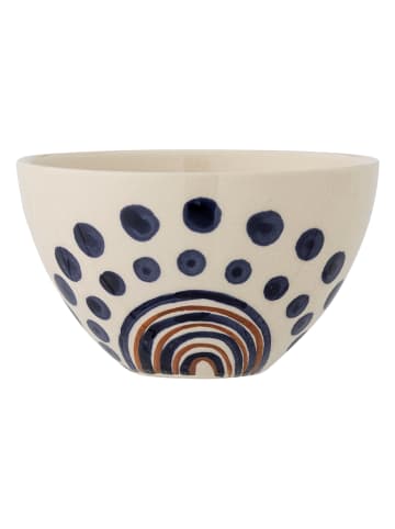 Bloomingville Kom "Shama" crème/blauw/lichtbruin - Ø 12 cm