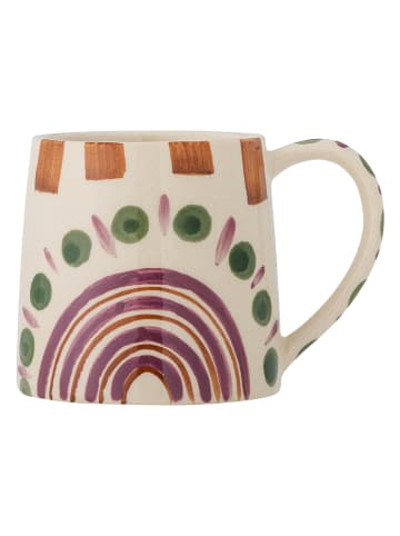 Bloomingville Kaffeetasse "Shama" in Creme/ Hellbraun/ Lila - 270 ml